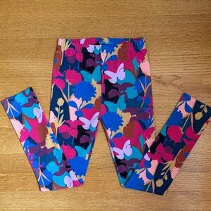 Deux par Deux Colorful Floral Kids Leggings